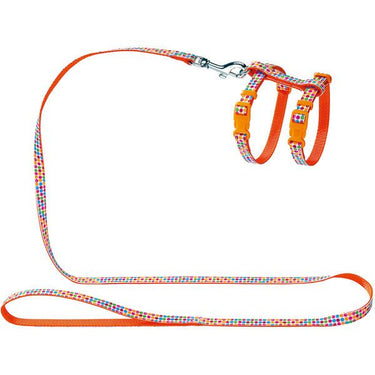 Hunter Seventies Cat Harness & Leash - ORANGE